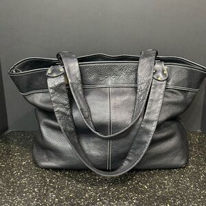 Avorio Glove Leather Large Tote Bag